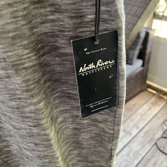 North River Outfitters Gray Henley Neckline Shirt (Large) Cotton NEW - Picture 4 of 6